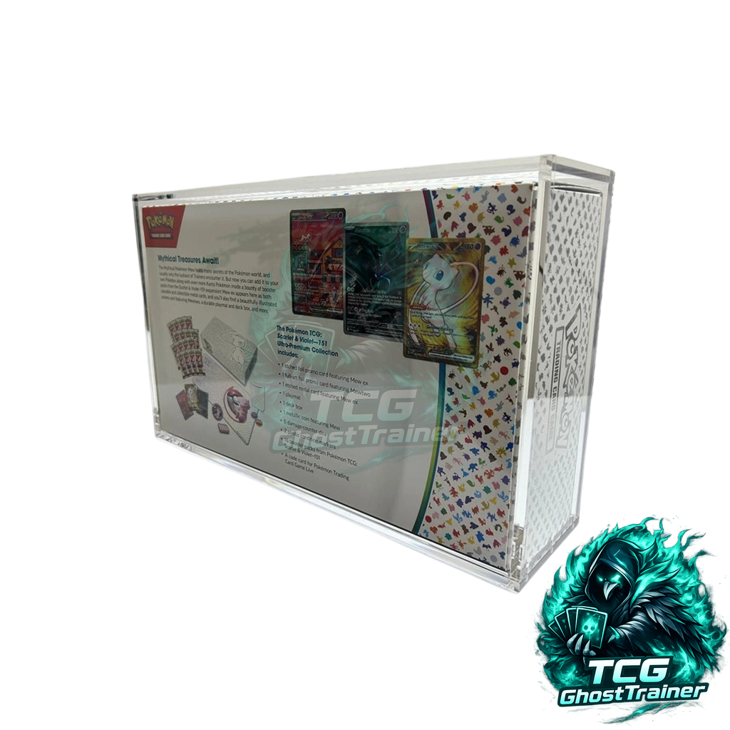 Acrylic Display Case with Magnetic Lid for Pokemon 151 UPC
